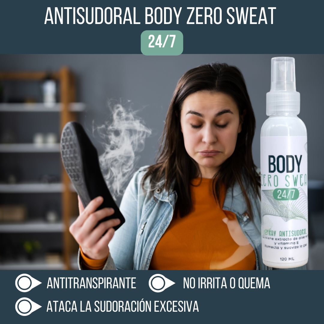LOCION SPRAY ANTISUDORAL - Body Zero Sweat®