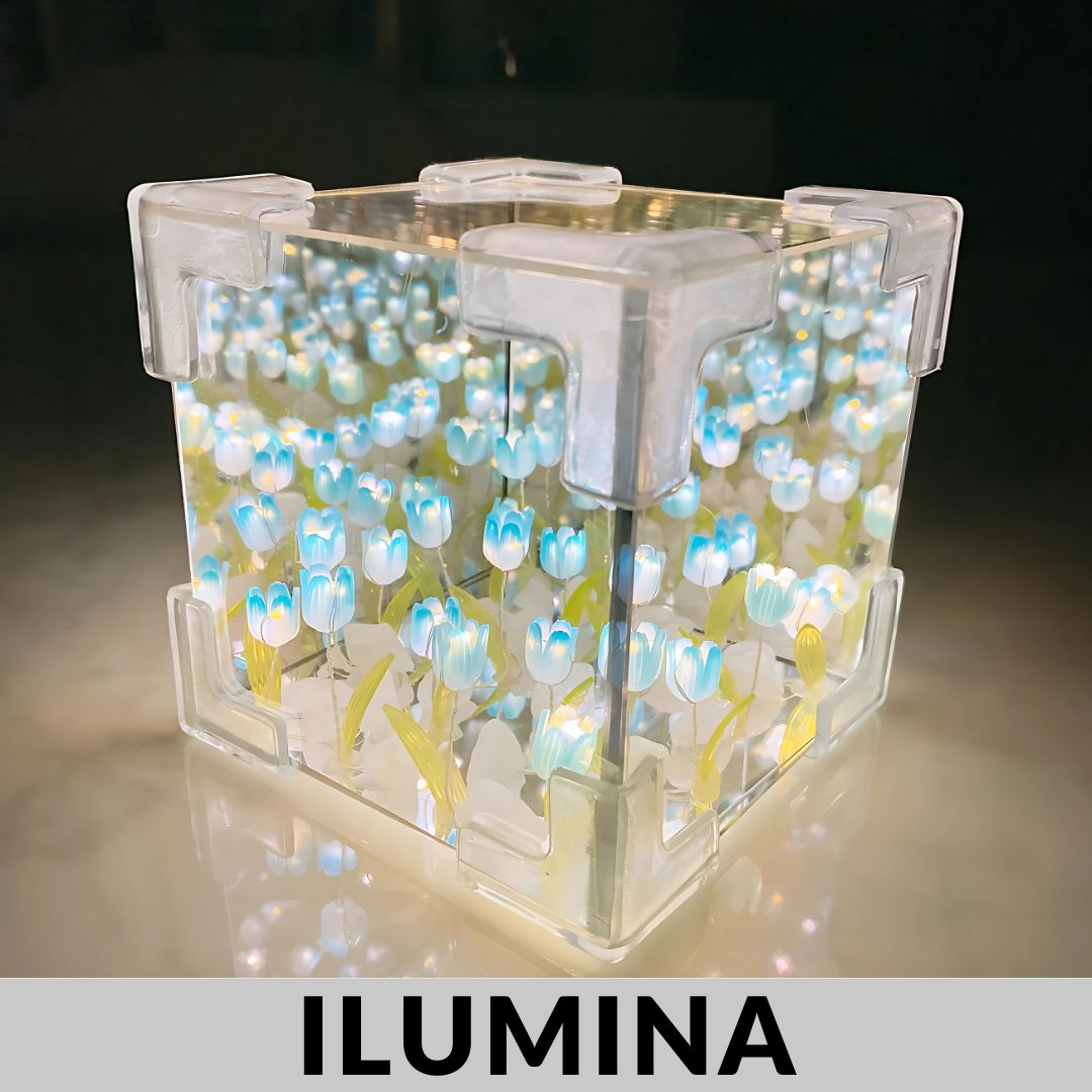 Lampara - Cubo Tulipanes Eternos