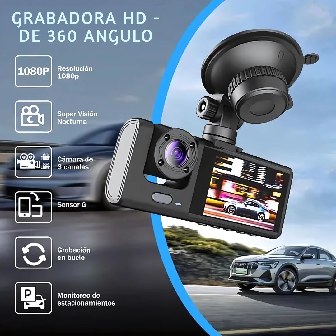 Camara Para Carro - Grabacion HD- Angulo 360°-Precion Especial 30% Descuento