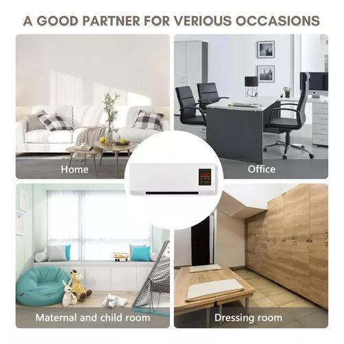 Aire Calefactor Acondicionado Portatil Pared 2 en 1 BLUE MAX