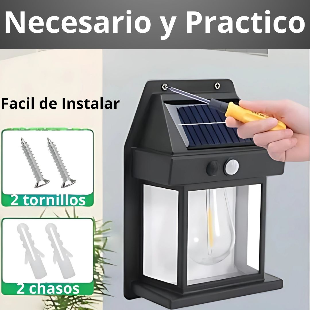 Reflector con Carga Solar y Sensor de Movimiento - Oferta 2x1