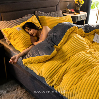 Funda nórdica de terciopelo polar | ¡Extra cálida en los días fríos! - 50% de Descuento